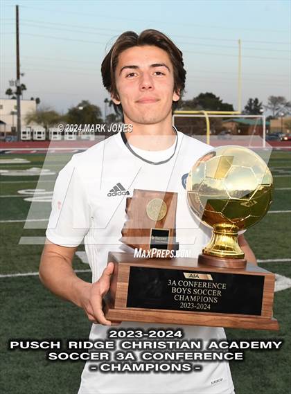 Thumbnail 2 in  Gilbert Christian vs. Pusch Ridge Christian Academy (AIA 3A Final - Awards) photogallery.