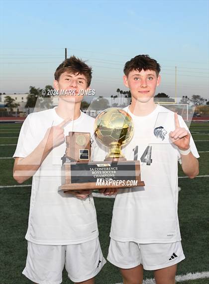Thumbnail 3 in  Gilbert Christian vs. Pusch Ridge Christian Academy (AIA 3A Final - Awards) photogallery.