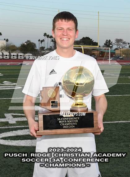 Thumbnail 1 in  Gilbert Christian vs. Pusch Ridge Christian Academy (AIA 3A Final - Awards) photogallery.