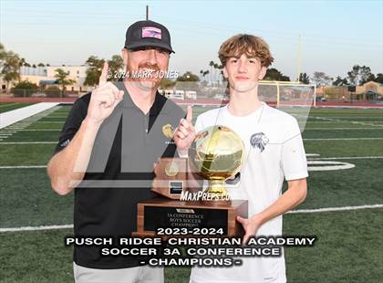 Thumbnail 2 in  Gilbert Christian vs. Pusch Ridge Christian Academy (AIA 3A Final - Awards) photogallery.