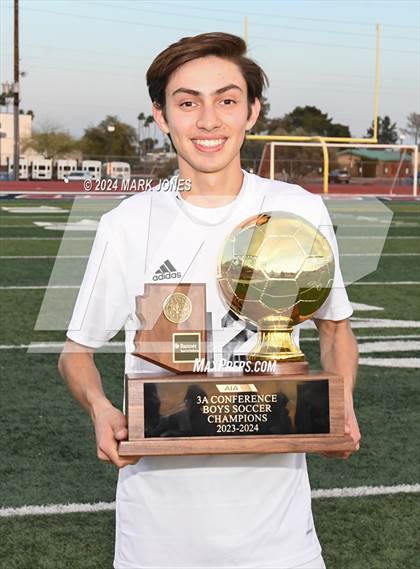 Thumbnail 2 in  Gilbert Christian vs. Pusch Ridge Christian Academy (AIA 3A Final - Awards) photogallery.