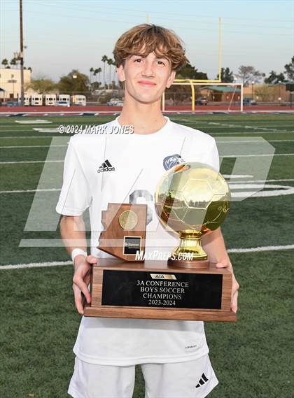 Thumbnail 1 in  Gilbert Christian vs. Pusch Ridge Christian Academy (AIA 3A Final - Awards) photogallery.