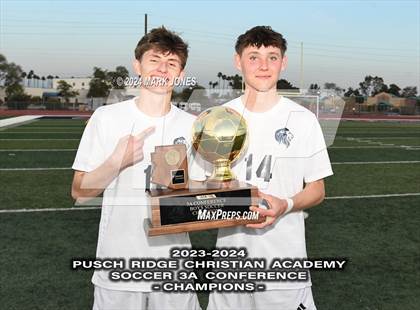 Thumbnail 2 in  Gilbert Christian vs. Pusch Ridge Christian Academy (AIA 3A Final - Awards) photogallery.