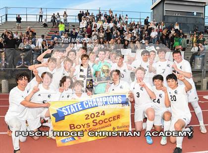 Thumbnail 2 in  Gilbert Christian vs. Pusch Ridge Christian Academy (AIA 3A Final - Awards) photogallery.