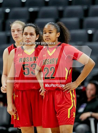 Thumbnail 2 in Rosary Academy vs. Bishop O'Dowd (CIF State D1 Final) photogallery.