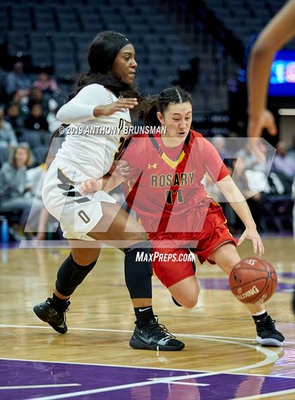 Thumbnail 2 in Rosary Academy vs. Bishop O'Dowd (CIF State D1 Final) photogallery.