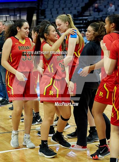 Thumbnail 2 in Rosary Academy vs. Bishop O'Dowd (CIF State D1 Final) photogallery.