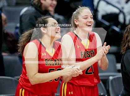 Thumbnail 2 in Rosary Academy vs. Bishop O'Dowd (CIF State D1 Final) photogallery.