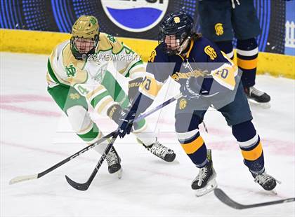 Thumbnail 1 in Simsbury vs. Notre Dame, WH (CIAC DI Semifinal) photogallery.