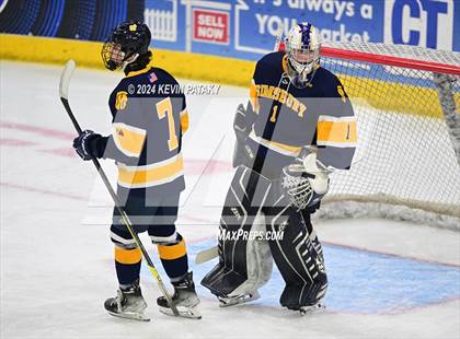 Thumbnail 1 in Simsbury vs. Notre Dame, WH (CIAC DI Semifinal) photogallery.