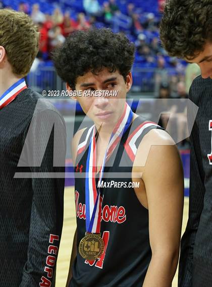 Thumbnail 2 in Lipan vs. New Home (UIL 2A Basketball State Semifinal Medal Ceremony) photogallery.