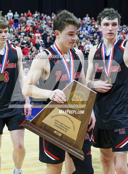 Thumbnail 2 in Lipan vs. New Home (UIL 2A Basketball State Semifinal Medal Ceremony) photogallery.