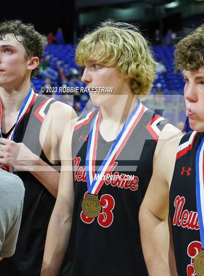 Thumbnail 2 in Lipan vs. New Home (UIL 2A Basketball State Semifinal Medal Ceremony) photogallery.