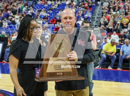 Thumbnail 2 in Lipan vs. New Home (UIL 2A Basketball State Semifinal Medal Ceremony) photogallery.