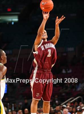Thumbnail 1 in Rice vs. St. Benedict's Prep (Nike Super 6 @ the Garden) photogallery.