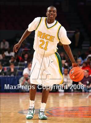 Thumbnail 2 in Rice vs. St. Benedict's Prep (Nike Super 6 @ the Garden) photogallery.