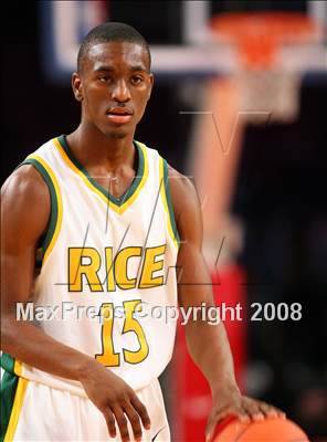 Thumbnail 2 in Rice vs. St. Benedict's Prep (Nike Super 6 @ the Garden) photogallery.