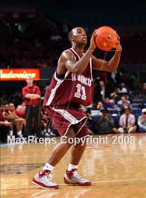 Thumbnail 2 in Rice vs. St. Benedict's Prep (Nike Super 6 @ the Garden) photogallery.