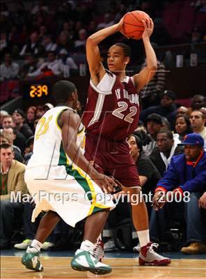 Thumbnail 1 in Rice vs. St. Benedict's Prep (Nike Super 6 @ the Garden) photogallery.