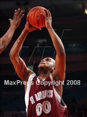 Thumbnail 2 in Rice vs. St. Benedict's Prep (Nike Super 6 @ the Garden) photogallery.