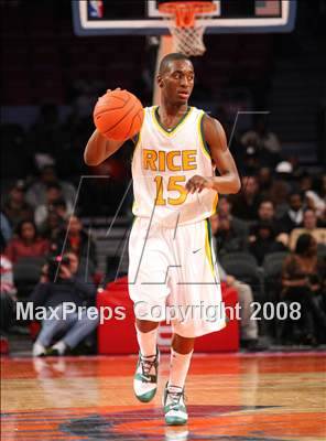 Thumbnail 3 in Rice vs. St. Benedict's Prep (Nike Super 6 @ the Garden) photogallery.