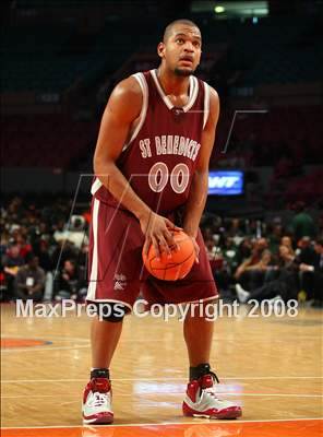 Thumbnail 2 in Rice vs. St. Benedict's Prep (Nike Super 6 @ the Garden) photogallery.