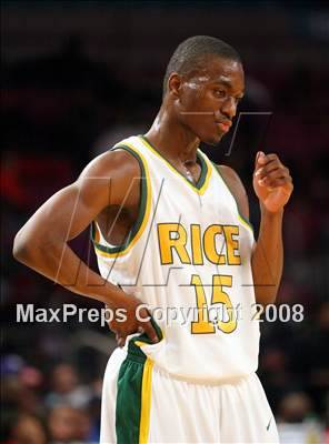 Thumbnail 2 in Rice vs. St. Benedict's Prep (Nike Super 6 @ the Garden) photogallery.