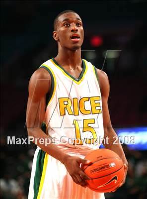 Thumbnail 2 in Rice vs. St. Benedict's Prep (Nike Super 6 @ the Garden) photogallery.