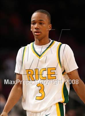 Thumbnail 2 in Rice vs. St. Benedict's Prep (Nike Super 6 @ the Garden) photogallery.