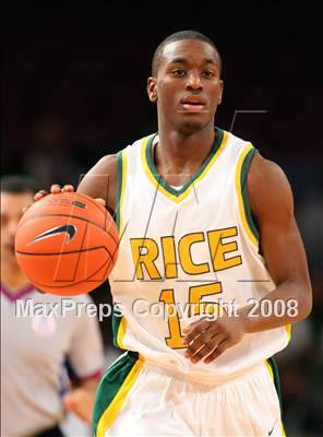 Thumbnail 2 in Rice vs. St. Benedict's Prep (Nike Super 6 @ the Garden) photogallery.