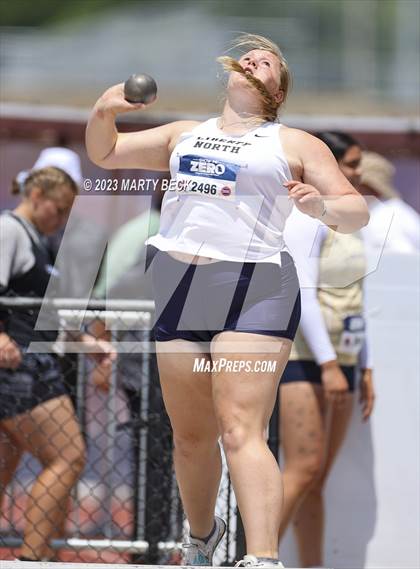 Thumbnail 1 in Class 5 Shot Put (MSHSAA State Championship) photogallery.