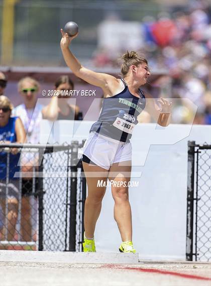 Thumbnail 3 in Class 5 Shot Put (MSHSAA State Championship) photogallery.