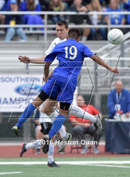 Thumbnail 3 in Saddleback Valley Christian vs. Fillmore (CIF-SS D7 Final) photogallery.