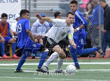 Thumbnail 3 in Saddleback Valley Christian vs. Fillmore (CIF-SS D7 Final) photogallery.