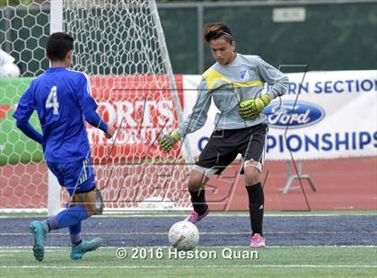 Thumbnail 3 in Saddleback Valley Christian vs. Fillmore (CIF-SS D7 Final) photogallery.