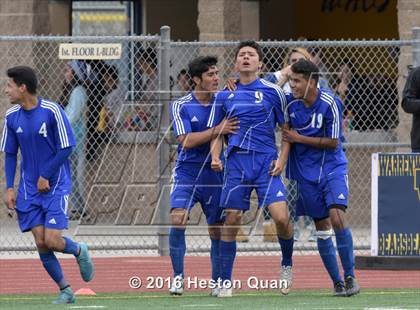 Thumbnail 2 in Saddleback Valley Christian vs. Fillmore (CIF-SS D7 Final) photogallery.