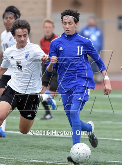 Thumbnail 3 in Saddleback Valley Christian vs. Fillmore (CIF-SS D7 Final) photogallery.