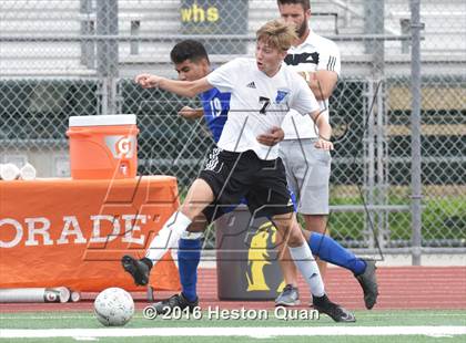 Thumbnail 3 in Saddleback Valley Christian vs. Fillmore (CIF-SS D7 Final) photogallery.