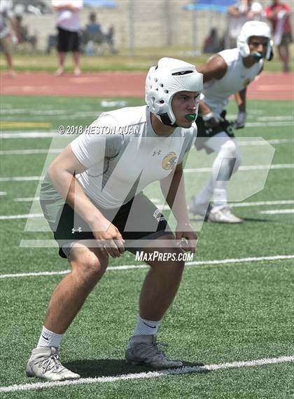 Thumbnail 1 in Orange Lutheran vs. Edison (Battle at the Beach 7-on-7) photogallery.