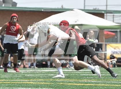 Thumbnail 2 in Orange Lutheran vs. Edison (Battle at the Beach 7-on-7) photogallery.