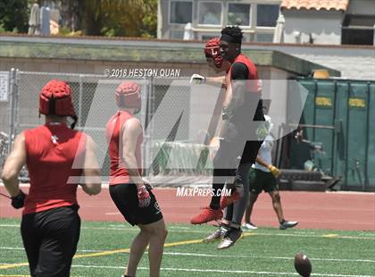 Thumbnail 3 in Orange Lutheran vs. Edison (Battle at the Beach 7-on-7) photogallery.