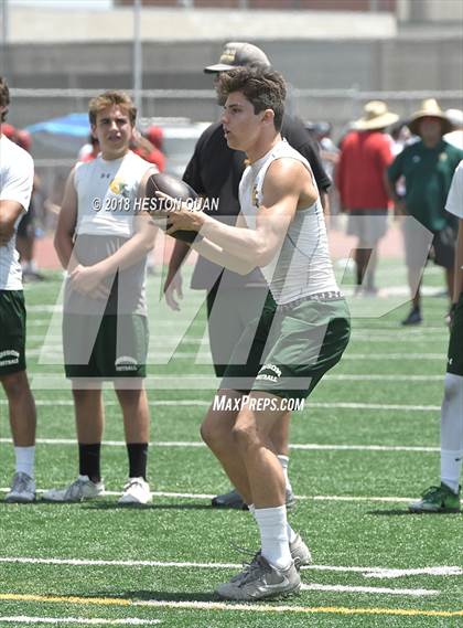 Thumbnail 1 in Orange Lutheran vs. Edison (Battle at the Beach 7-on-7) photogallery.