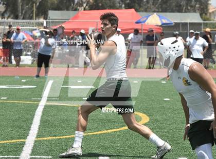 Thumbnail 2 in Orange Lutheran vs. Edison (Battle at the Beach 7-on-7) photogallery.