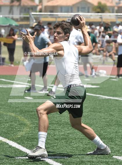 Thumbnail 3 in Orange Lutheran vs. Edison (Battle at the Beach 7-on-7) photogallery.