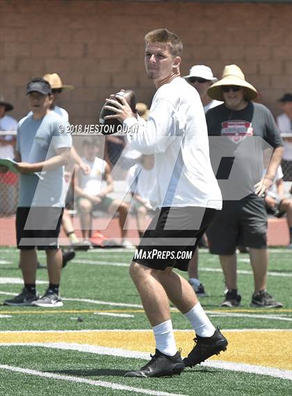 Thumbnail 3 in Orange Lutheran vs. Edison (Battle at the Beach 7-on-7) photogallery.