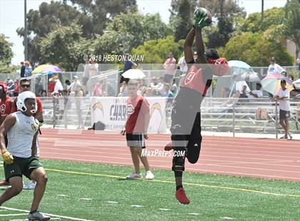 Thumbnail 2 in Orange Lutheran vs. Edison (Battle at the Beach 7-on-7) photogallery.