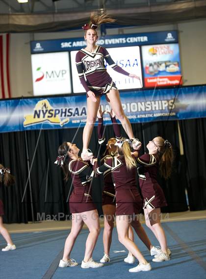 Thumbnail 3 in NYSPHSAA West Cheerleading Championships photogallery.