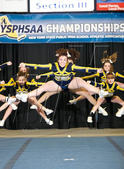 Thumbnail 1 in NYSPHSAA West Cheerleading Championships photogallery.