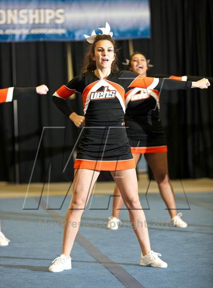 Thumbnail 3 in NYSPHSAA West Cheerleading Championships photogallery.