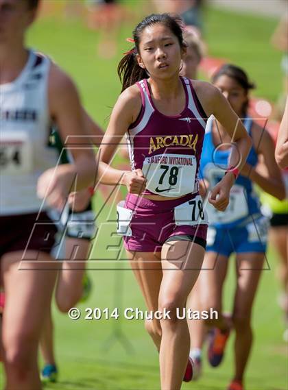 Thumbnail 3 in Stanford Invitational Girls 5K Division 1 Race photogallery.